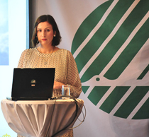 EU- och konsumentminister Birgitta Ohlsson talade på Miljömärkning Sveriges seminarium om sociala medier