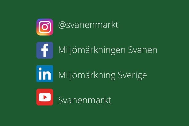 Svanens konton på olika appar