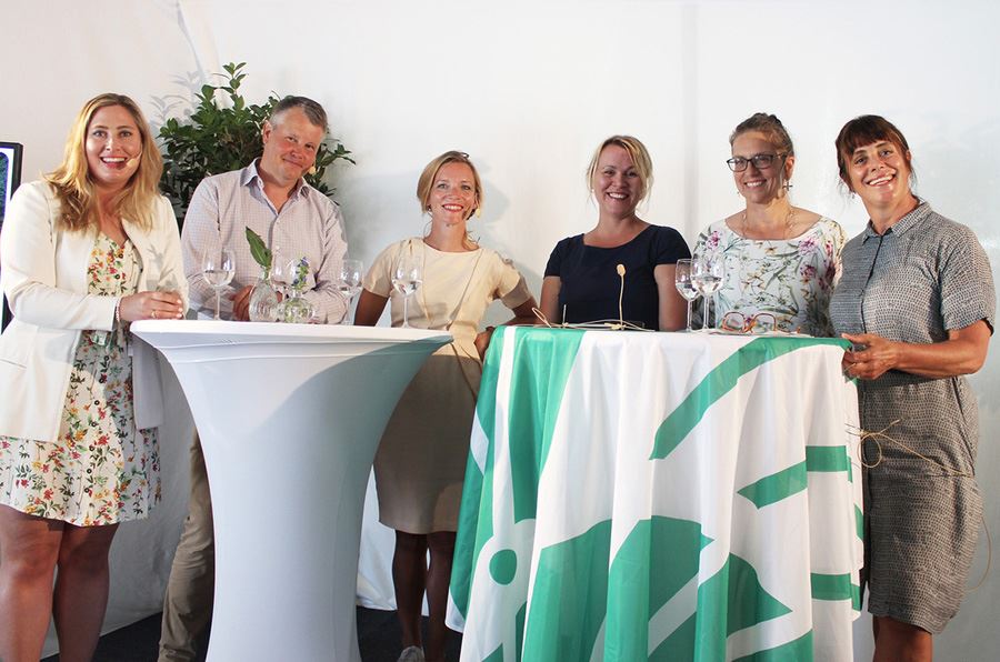 Sex personer som talat på Svanens seminarium om offentlig upphandling i Almedalen