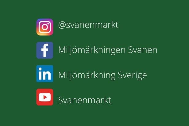 Svanens konton på olika appar